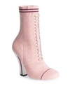 FENDI Rockoko Knit Lace-Up Sock Booties