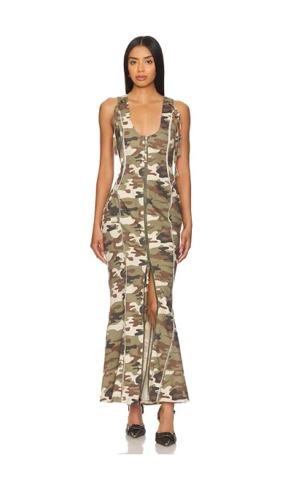 Afrm Maise Dress In Army
