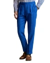 Polo Ralph Lauren Men's Linen Pleated Trousers In Heritage Blue