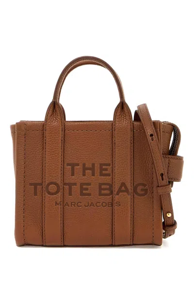 Marc Jacobs Womens Tan The Tote Mini Leather Tote Bag In 棕色的