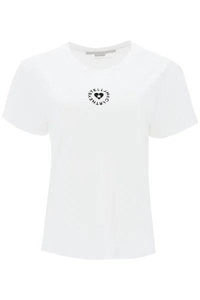 Stella Mccartney Stella Mc Cartney Iconic Mini Heart T Shirt In White
