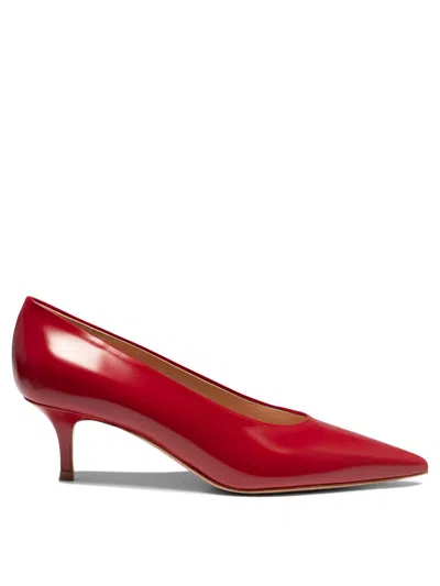 Gianvito Rossi Robbie 55mm Leather Pumps In Red