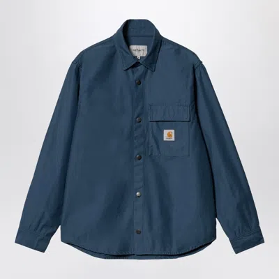 Carhartt Wip Hayworth Shirt Jacket Naval Coloured In Blue