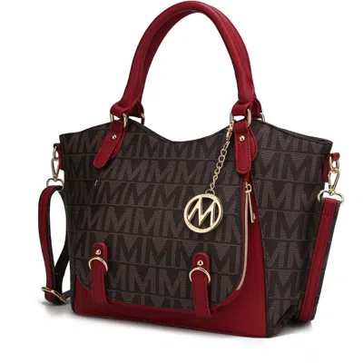 Mkf Collection By Mia K Fula Signature Satchel Handbag In Red