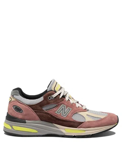 New Balance Made In Uk 991v2 Logo-patch Sneakers In Multicolor