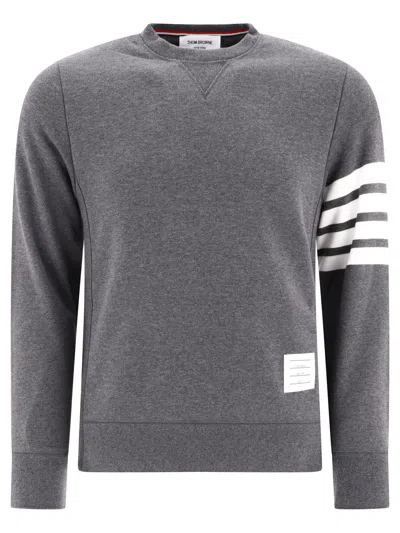 Thom Browne "4 Bar" Sweatshirt In Gray