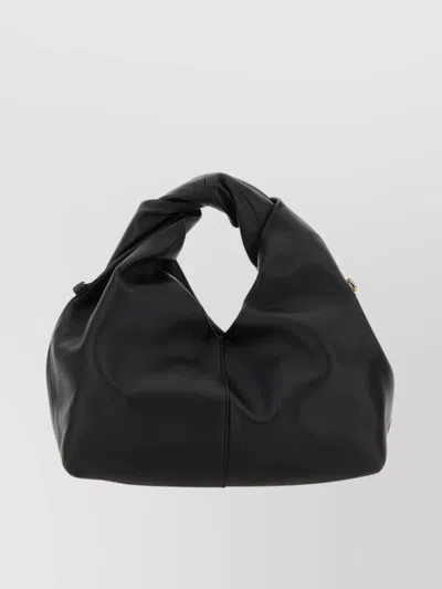Jw Anderson J.w. Anderson Twister Hobo Bag In Black Leather