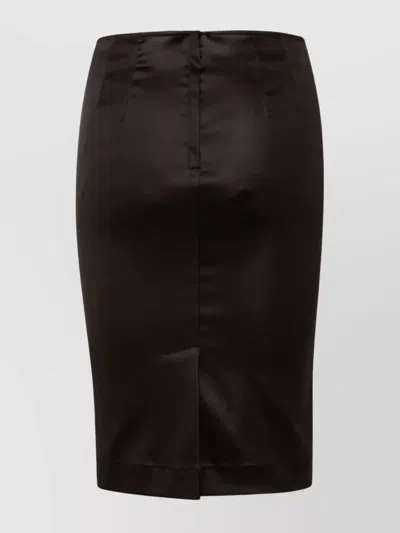 Dolce & Gabbana Brown Acetate Skirt