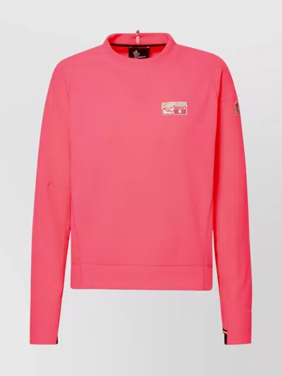Moncler Jersey Sweatshirt In Pink