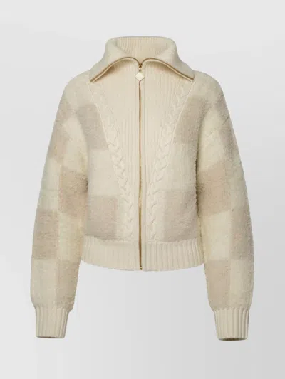 Casablanca Ivory Wool Blend Sweater In White