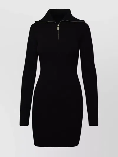 Patou Merino Wool Dress In Black
