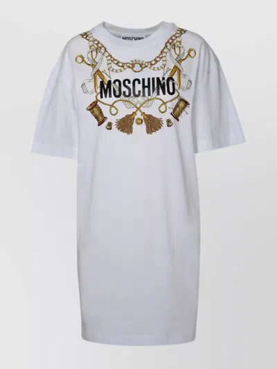 Moschino White Cotton Dress