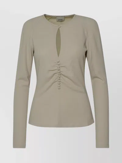 Isabel Marant Ivory Wool Blend Dorine Sweater In Cream
