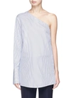 VICTORIA VICTORIA BECKHAM One-shoulder stripe poplin shirt