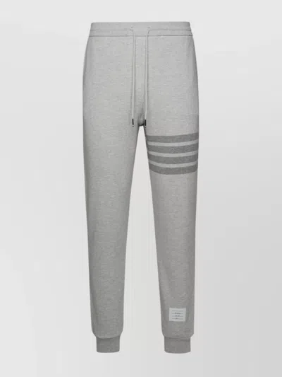 Thom Browne Virgin Wool Track Pants In Gray