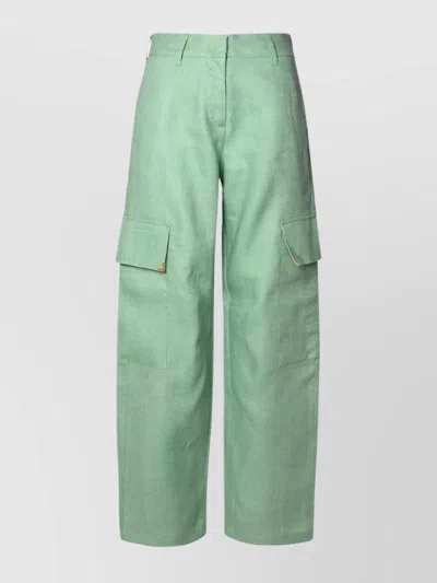 Palm Angels Pants In Green
