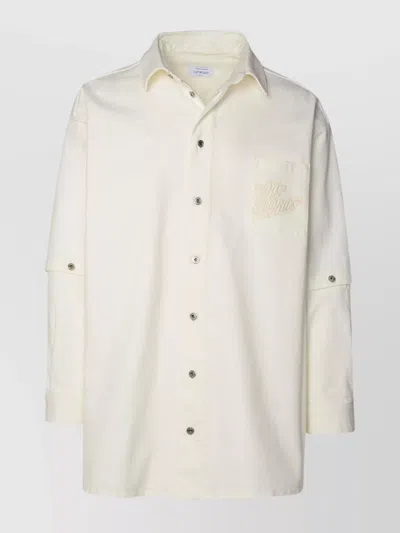 Off-white White Cotton Shirt In Neutrals