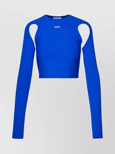 Off-white Blue Polyamide Blend Sweater