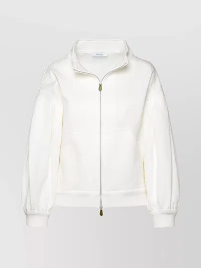 Max Mara Gastone Logo-jacquard Jacket In White