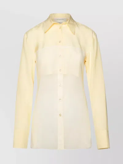 Sportmax Boa Long-sleeved Shirt In Vanilla