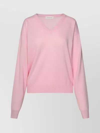 Sportmax Pink Wool Blend Sweater