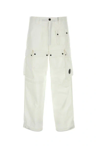 C.p. Company Pants In White