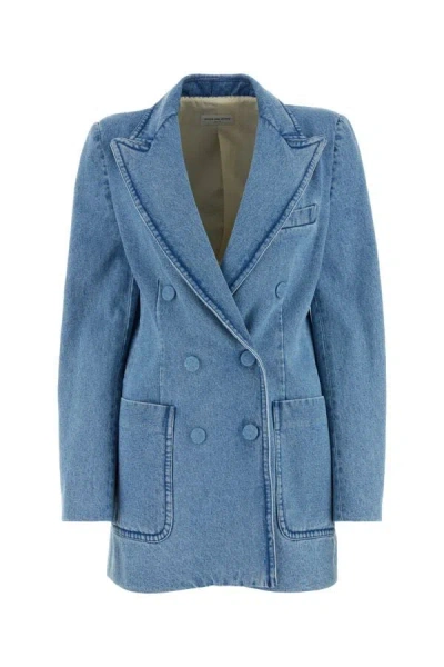 Dries Van Noten Jackets And Waistcoats In Blue