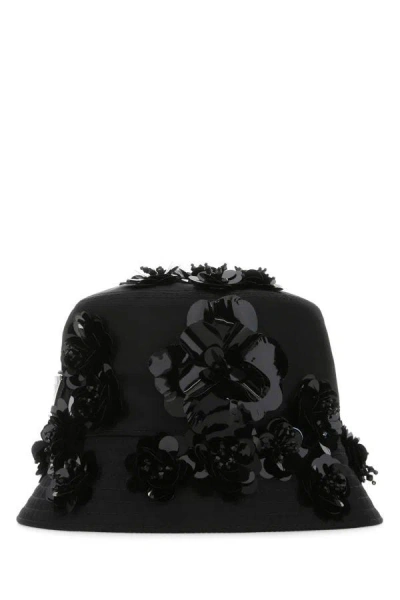 Prada Woman Black Re-nylon Bucket Hat