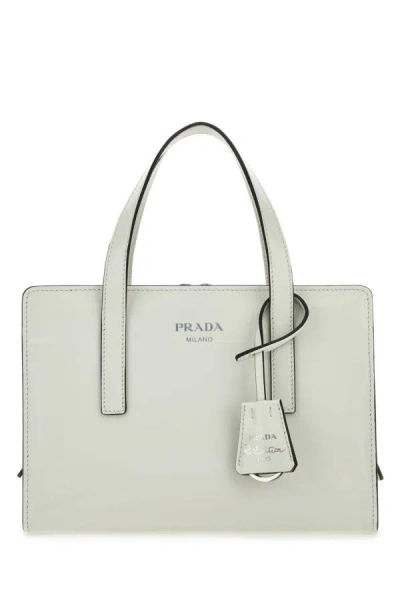 Prada Ivory Leather Re-edition 1995 Handbag In White