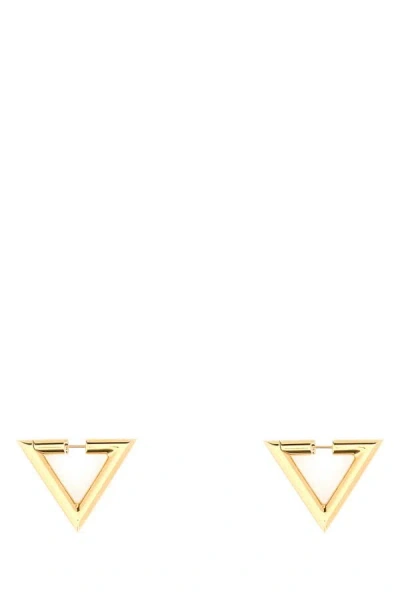 Valentino Garavani Woman Gold Metal V Detail Earrings