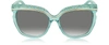 JIMMY CHOO SOPHIA/S DSLN6 Crystal and Aqua Green Acetate Women's Sunglasses