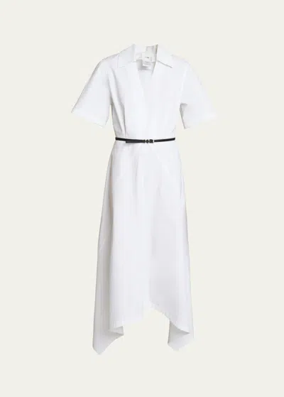 Givenchy Robe Voyou En Popeline In White