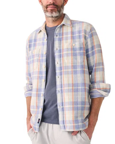 Faherty The Surf Checked Organic Cotton-flannel Shirt In Pink