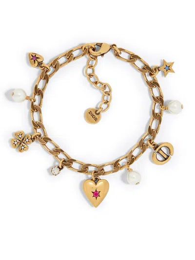 Dior Lucky Charms Bracelet In Gold