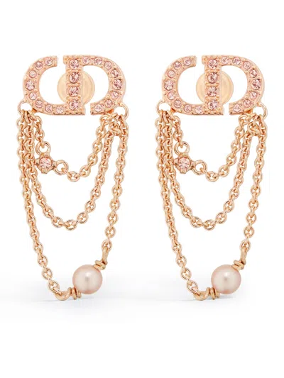 Dior Petit Cd Earrings In Gold