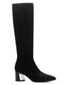 Donald Pliner Women's Leather Snake Embossed Tall Boots In Black Suede