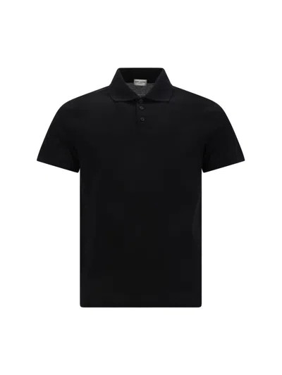Saint Laurent Polo Shirts In Noir