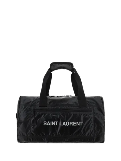 Saint Laurent Shoulder Bags In Nero/argento