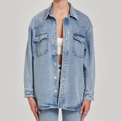 Le Jean Mimi Overshirt In Blue