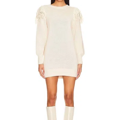 Cleobella Danielle Sweater Mini Dress In White
