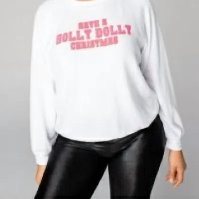 Buddylove Holly Dolly Christmas Sweatshirt In White