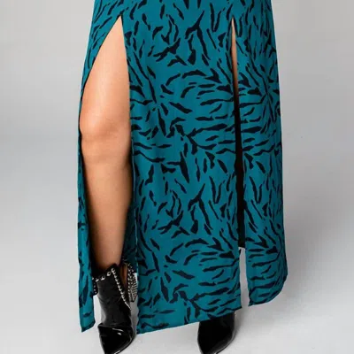 Buddylove Bridget Maxi Skirt In Juniper In Blue