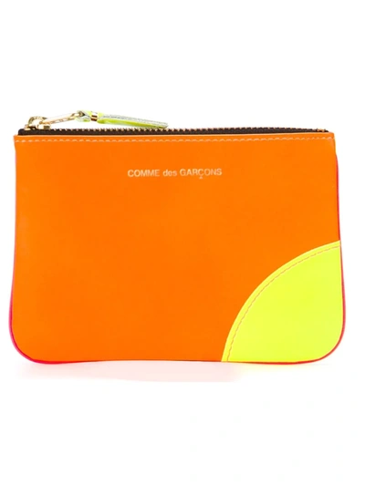 Comme Des Garçons New Super Fluo Purse In Pink