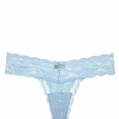 Cosabella Women's Never Say Never Cutie Thong Panty In Sorento Blue