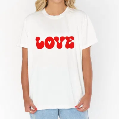 Show Me Your Mumu Love Graphic Tee In White