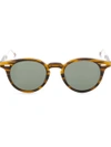 THOM BROWNE THOM BROWNE EYEWEAR ROUND FRAME SUNGLASSES,FFL007A0000311134002