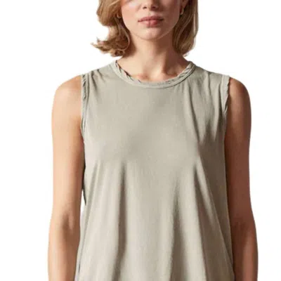 James Perse Tank High Gauge Fresca Jersey Top In Mineral Pigment In Grey