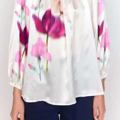 Christy Lynn Beatrice Blouse In Ivory In White