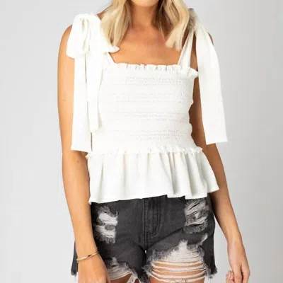 Buddylove Carly Top In Candy White