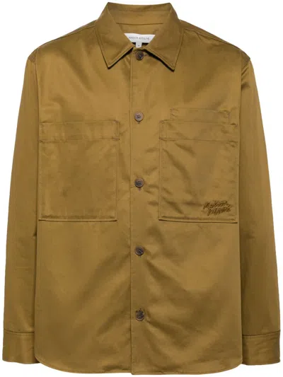 Maison Kitsuné Overshirt Clothing In P358 Khaki Green